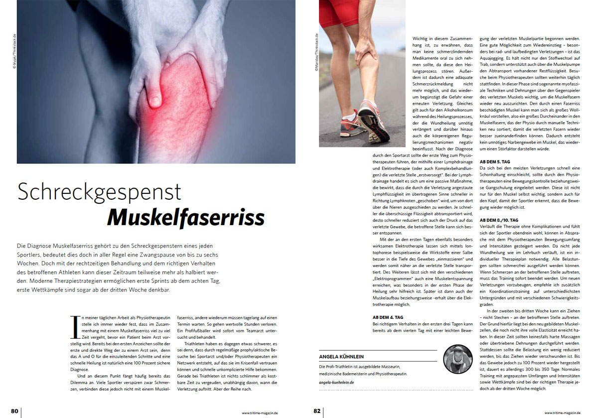 Schreckgespenst Muskelfaserriss (Tritime Magazin 3/2016)